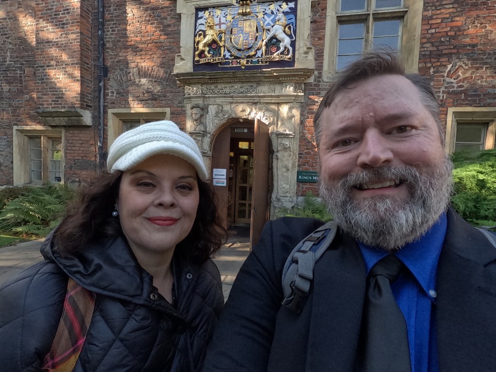 Sarah Jack and Josh Hutchinson at the University of York